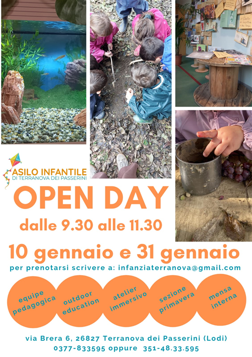OPEN DAY Asilo Infantile di Terranova dei Passerini