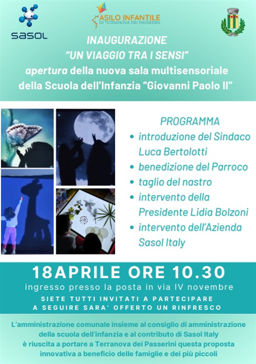 Inaugurazione UN VIAGGIO TRA I SENSI